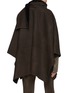 Back View - Click To Enlarge - NOUR HAMMOUR - Varada Reversible Scarf Lamb Fur Cape