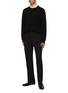 Figure View - Click To Enlarge - BRIONI - Textured Crewneck Cotton Blend Sweater