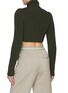 Back View - Click To Enlarge - LOEWE - Stand Collar Cropped Knitted Cardigan