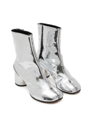 Detail View - Click To Enlarge - MAISON MARGIELA - Tabi Broken Mirror Leather Boots