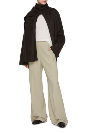 Figure View - Click To Enlarge - LE KASHA - Wrapped Scarf Cashmere Knit Cardigan