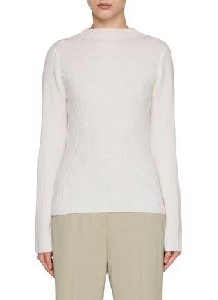 Main View - Click To Enlarge - LE KASHA - Peplum Ribbed Cashmere Knit Sweater