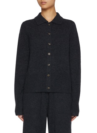 Main View - Click To Enlarge - LE KASHA - Cashmere Shirt Cardigan