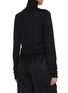 Back View - Click To Enlarge - LE KASHA - Cropped X-Front High Neck Cashmere Top