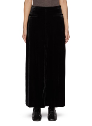 Main View - Click To Enlarge - LE KASHA - Velvet Maxi Skirt