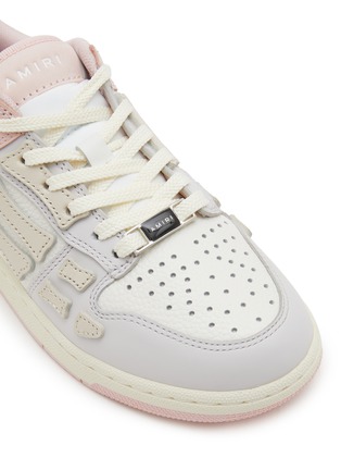 Detail View - Click To Enlarge - AMIRI - Skeltop Low Top Leather Kids Sneakers