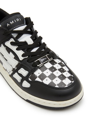 Detail View - Click To Enlarge - AMIRI - Check Skeltop Leather Kids Sneakers