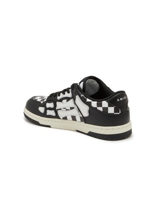 Detail View - Click To Enlarge - AMIRI - Check Skeltop Leather Kids Sneakers