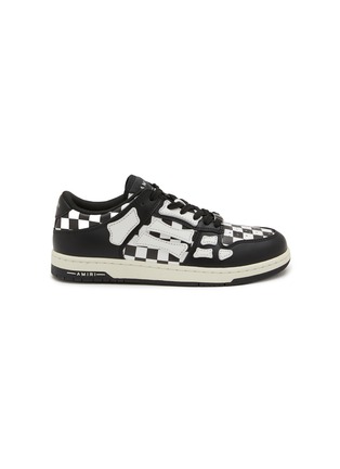 Main View - Click To Enlarge - AMIRI - Check Skeltop Leather Kids Sneakers