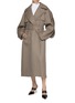 Figure View - Click To Enlarge - ALAÏA - Belted Round Sleeve Trench Coat