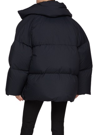 Back View - Click To Enlarge - ALAÏA - Frill Scarf Puffer Jacket