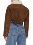 Back View - Click To Enlarge - ALAÏA - Cropped Shearling Cardi Jacket