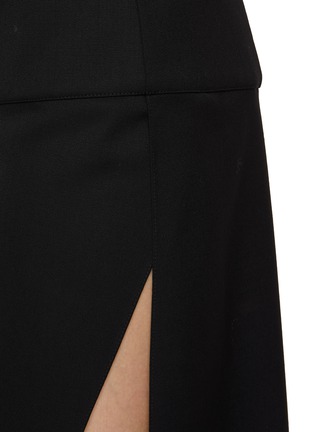  - ALAÏA - Asymmetric Drape Wool Knit Skirt