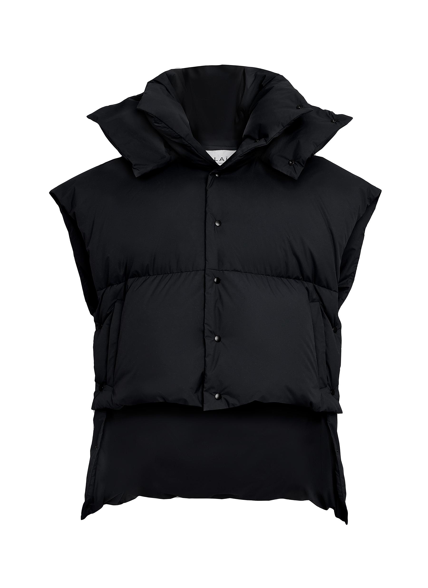 Emma　argue COCOON COAT  PADDING VEST argue COCOON PADDING VEST BLACK