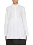 Main View - Click To Enlarge - EUNOIA - Half Pleat Cotton Shirt