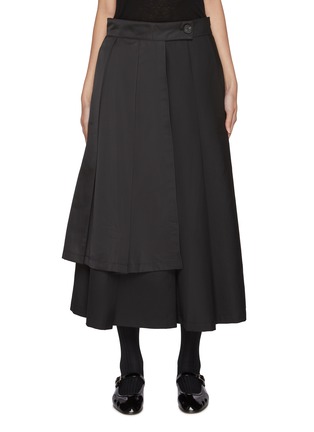 Main View - Click To Enlarge - EUNOIA - Pleat Wrap Skirt