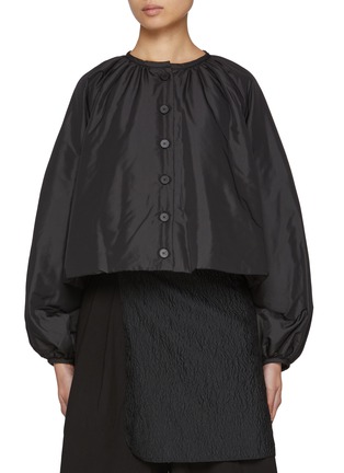 Main View - Click To Enlarge - EUNOIA - Moss Padding Pleat Jacket