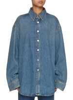 HAIKURE 売れ筋商品|||ハイクール シャツ トップス レディース Denim shirts Blue Haikure Denim Shirt | Blue | FARFETCH UZ