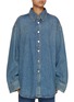 Main View - Click To Enlarge - HAIKURE - Ofelia Oversized Medium Wash Denim Shirt