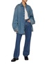 Figure View - Click To Enlarge - HAIKURE - Ofelia Oversized Medium Wash Denim Shirt