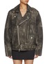 Main View - Click To Enlarge - HAIKURE - Kay Leather Look Trompe-l'œil Print Jacket