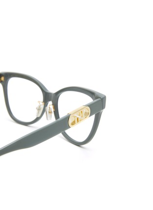 Detail View - Click To Enlarge - FENDI - O'lock Acetate Cat Eye Optical Glasses