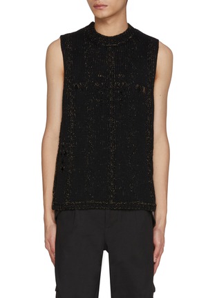 Main View - Click To Enlarge - ROA - Cable Knit Wool Hemp Vest