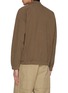 Back View - Click To Enlarge - ROA - Stand Collar Half Zip Heave Cotton Sweater