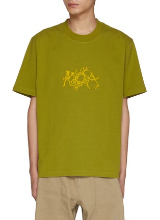 Main View - Click To Enlarge - ROA - Boxy Graphic Cotton T-Shirt