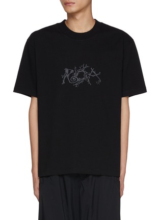 Main View - Click To Enlarge - ROA - Boxy Graphic Cotton T-Shirt