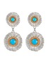 Main View - Click To Enlarge - BUCCELLATI - Blossoms Silver Diamond Agate Earrings