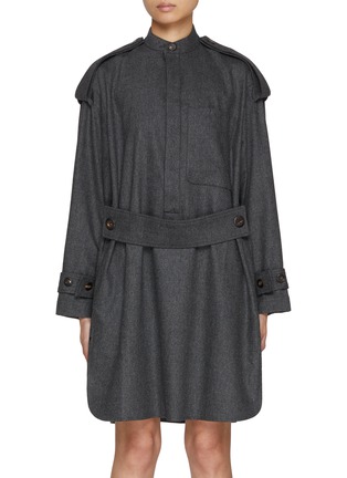 Main View - Click To Enlarge - SA SU PHI - Oversized Flannel Shirt Dress