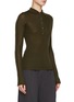 Detail View - Click To Enlarge - SA SU PHI - Ribbed Cashmere Silk Polo Top