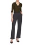 Figure View - Click To Enlarge - SA SU PHI - Ribbed Cashmere Silk Polo Top