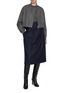 Figure View - Click To Enlarge - SA SU PHI - Bogart Pleated Flannel Skirt