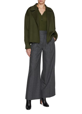 Figure View - Click To Enlarge - SA SU PHI - Belted Valentina Wool Cashmere Jacket