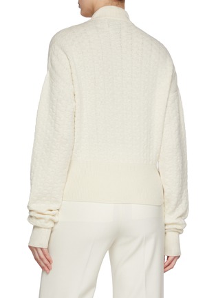 Back View - Click To Enlarge - SA SU PHI - Zip Up Cashmere Cardigan