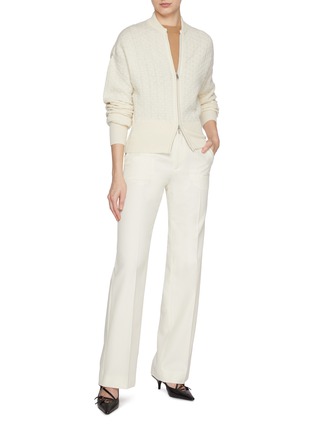 Figure View - Click To Enlarge - SA SU PHI - Zip Up Cashmere Cardigan