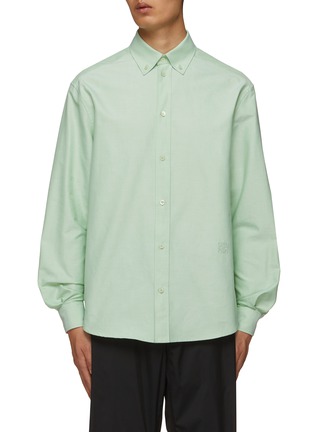 Main View - Click To Enlarge - LOEWE - Cotton Embroidered Logo Shirt