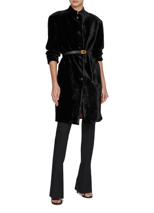 Figure View - Click To Enlarge - BLAZÉ MILANO - Afterglow Mako Velvet Coat