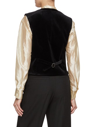 Back View - Click To Enlarge - BLAZÉ MILANO - Jealousy Feral Cotton Velvet Gilet