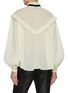 Back View - Click To Enlarge - BLAZÉ MILANO - Marwari Velvet Tie Cotton Silk Blouse