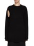 Main View - Click To Enlarge - GIA STUDIOS - Shoulder Cut-Out Yak-Wool Sweater