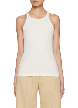 Main View - Click To Enlarge - GIA STUDIOS - Ribbed Tank Top