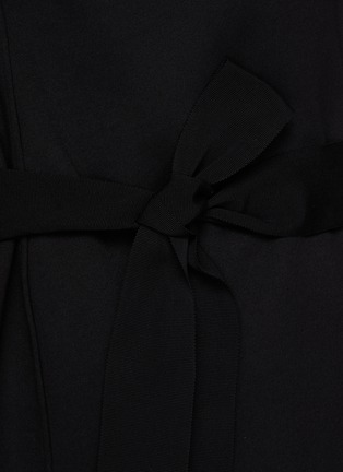  - GIA STUDIOS - Shawl lapel Overlay Cotton Blend Coat