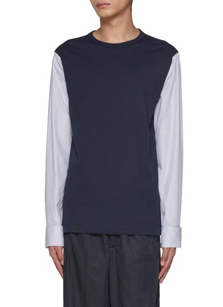 Main View - Click To Enlarge - DRIES VAN NOTEN - Long Sleeve Cotton T-Shirt