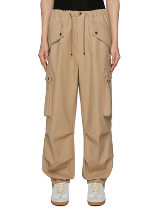 Main View - Click To Enlarge - DRIES VAN NOTEN - Water Repellent Drawstring Waist Pants