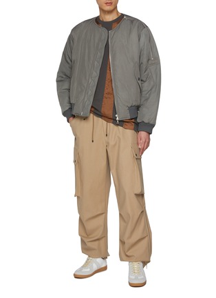 Figure View - Click To Enlarge - DRIES VAN NOTEN - Water Repellent Drawstring Waist Pants