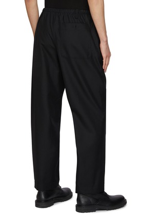 Back View - Click To Enlarge - DRIES VAN NOTEN - Drawstring Waist Wool Pants