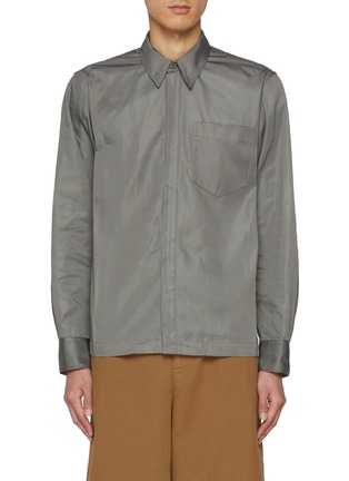 Main View - Click To Enlarge - DRIES VAN NOTEN - Water Repellent Zip Up Shirt Jacket